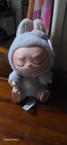 Customer photo review of Pop Mart Labubu The Monsters Have a Seat Vinyl Plush Pendant (Single Blind Box)