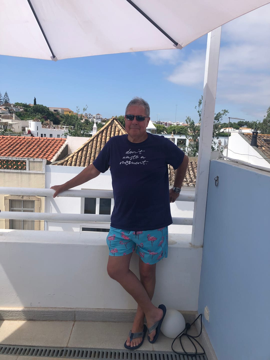 Customer photo review of Flamingos - Swim Shorts with Waterproof Pocket