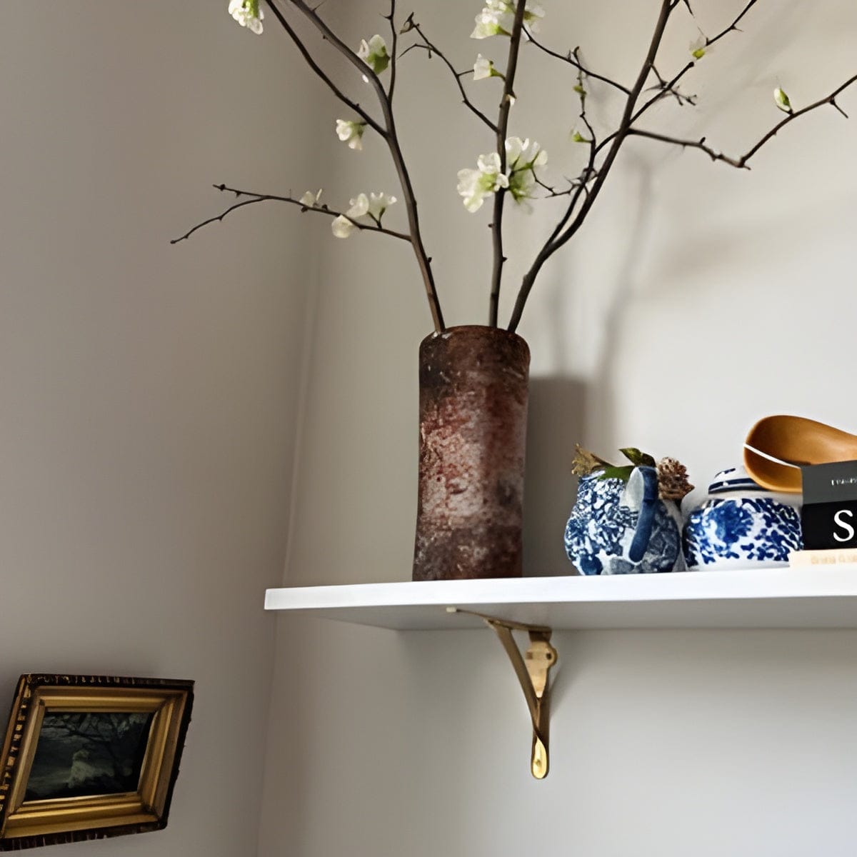 Customer photo review of Classic Shelf Bracket - Unlacquered Brass Polished
