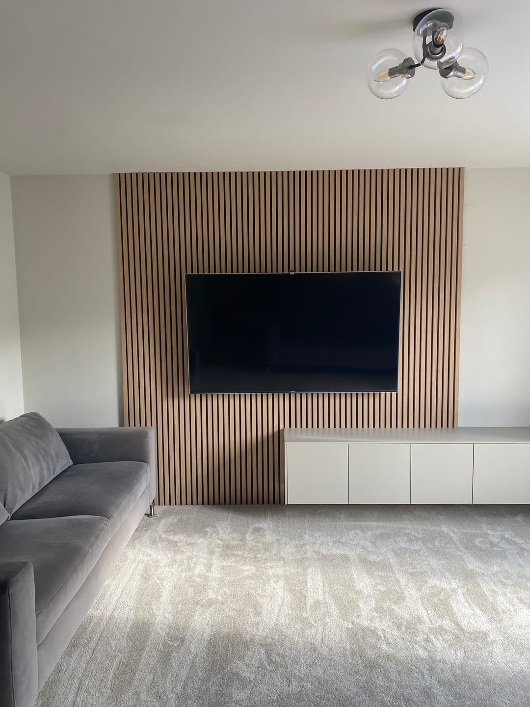 Customer photo review of Wooden Wall Panel | Natural Oak | Premium 3-sided Wood Veneer