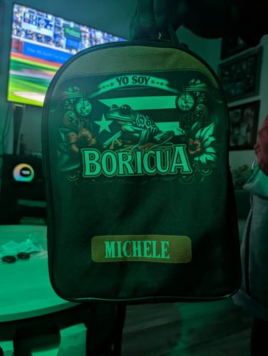 Customer photo review of Yo Soy Boricua - Large Capacity Backpack V4 BPBOR02V4