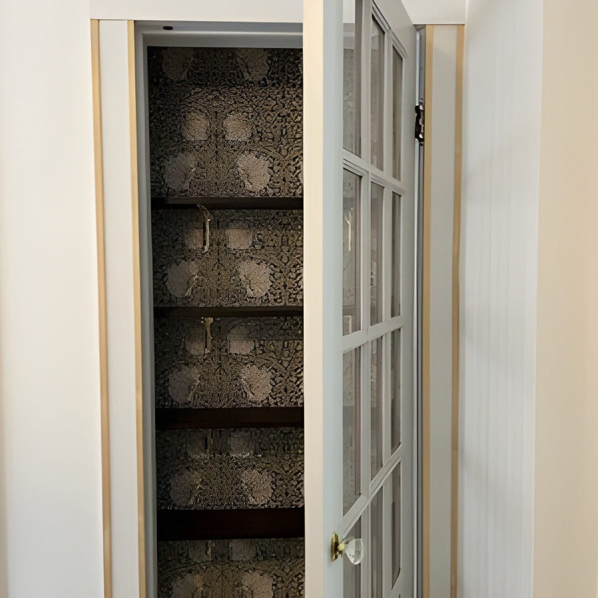 Customer photo review of Arched Shelf Bracket - Unlacquered Polished Brass
