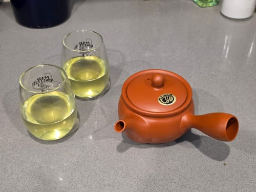 Customer photo review of Red Japanese Clay Teapot