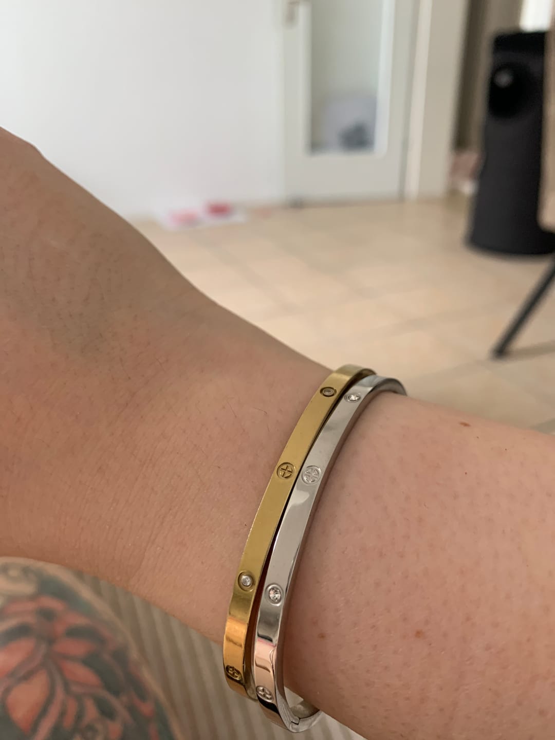 Customer photo review of Timeless Affection Stone Armreif