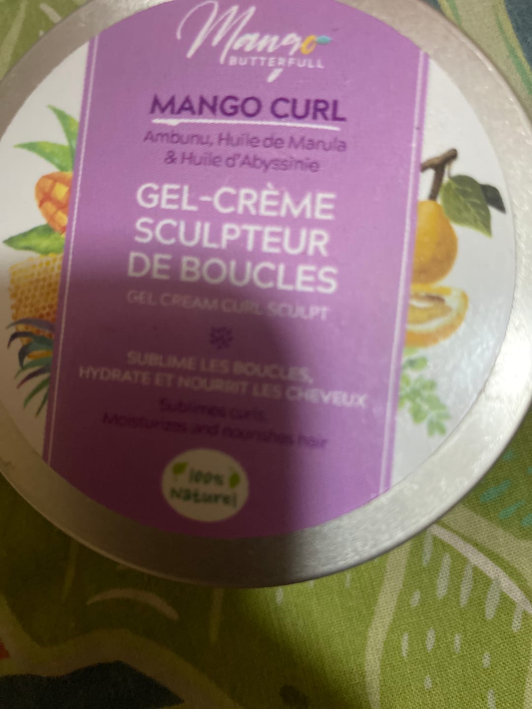 Customer photo review of Gel-Crème Sculpteur de Boucles MANGO CURL