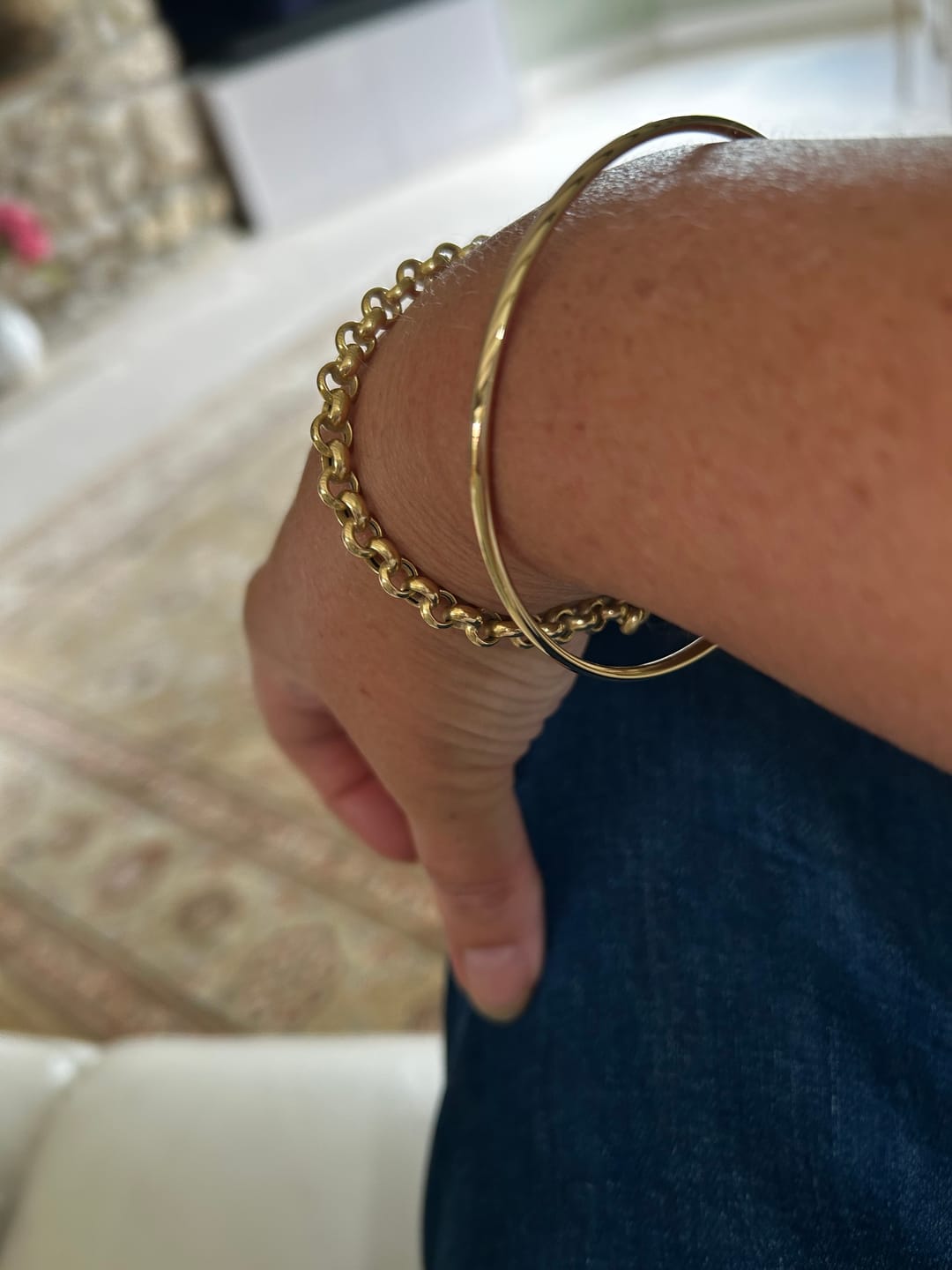 Customer photo review of Classic Gold Bangle