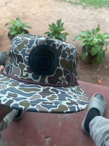 Customer photo review of Custom Leather Patch 5-Panel Rope Hat - Blank Rope Hats