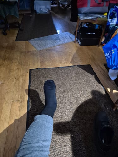 Customer photo review of Performance Eucalyptus Compression Socks