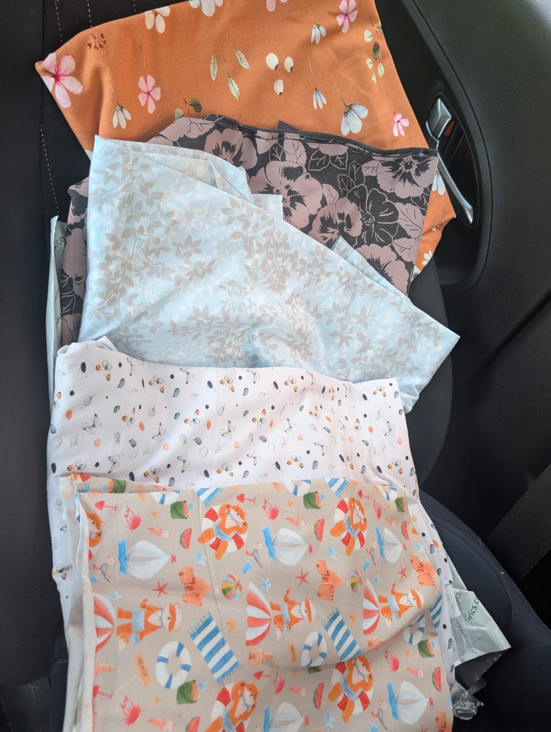 Customer photo review of Printed Cotton Jersey Remnants