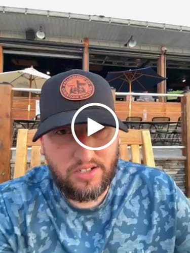 Customer video review of Custom Leather Patch Hats Richardson 112 Laser Engraved