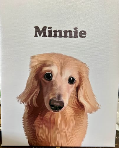 Customer photo review of Petcanvaオーダーメイド ペット似顔絵