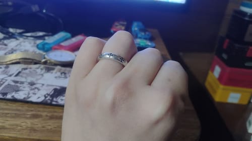 Customer photo review of Anillo ajustable cruces