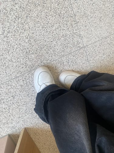 Customer photo review of ELEVATESHOES WHITE CASUAL