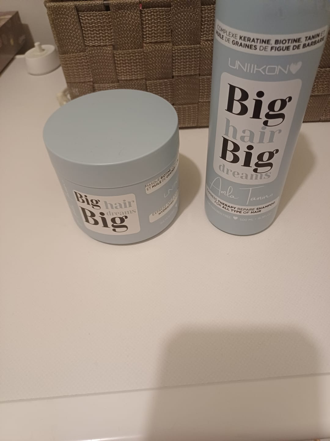 Customer photo review of Gamme Amla Tanino - Kit complet - Shampooing, masque et sérum