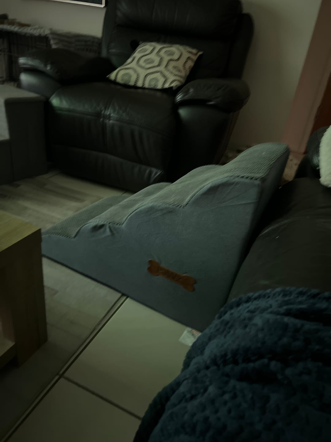 Customer photo review of PaWz Soft Foam Dog Stairs – Non-Slip Dog Steps for Beds & Couches