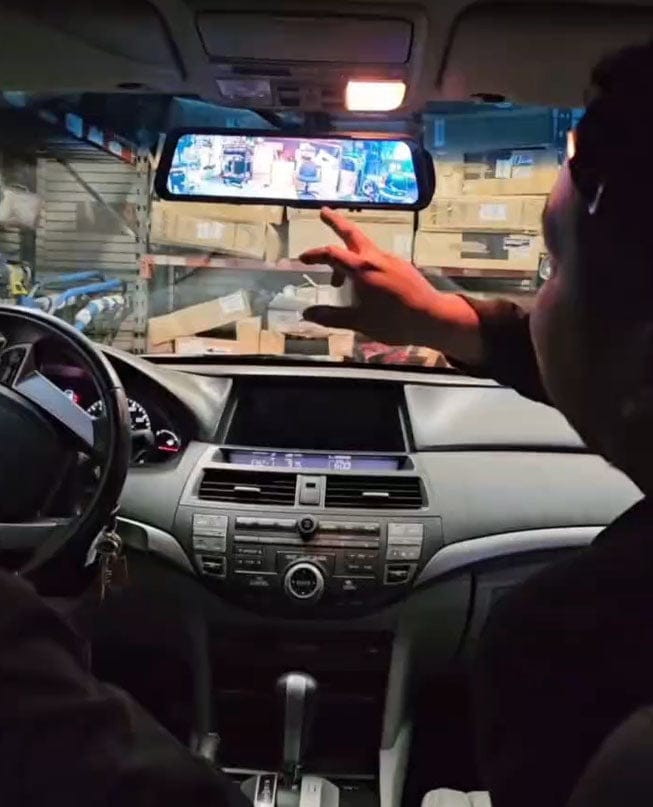 Customer photo review of M4 Mirror Dash Cam 3CH