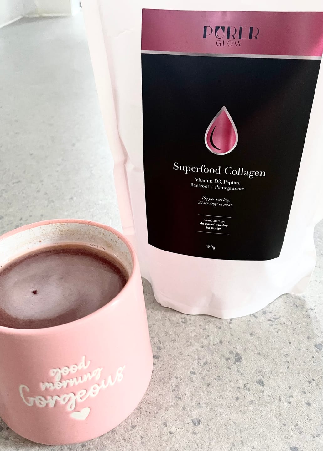 Customer photo review of Purer Glow Collagen