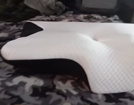 Customer photo review of The Pillow That Silences Snoring—By Fixing Your Sleep Posture