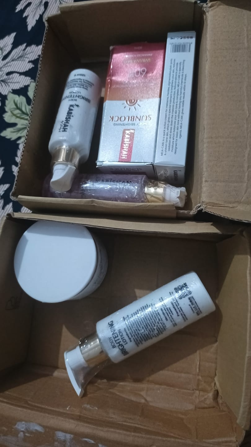 Customer photo review of Body Hydrating & Brightening Bundle