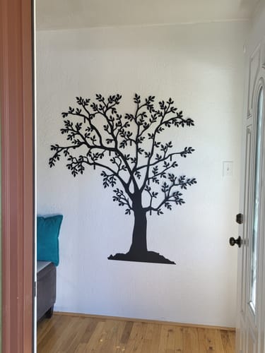 Customer photo review of Tree of Life Metal Wall Coat Rack