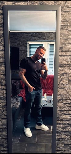 Customer photo review of ELEVATESHOES WHITE CASUAL