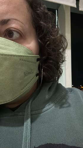 Customer photo review of KN95 Respirator Face Mask - Sage