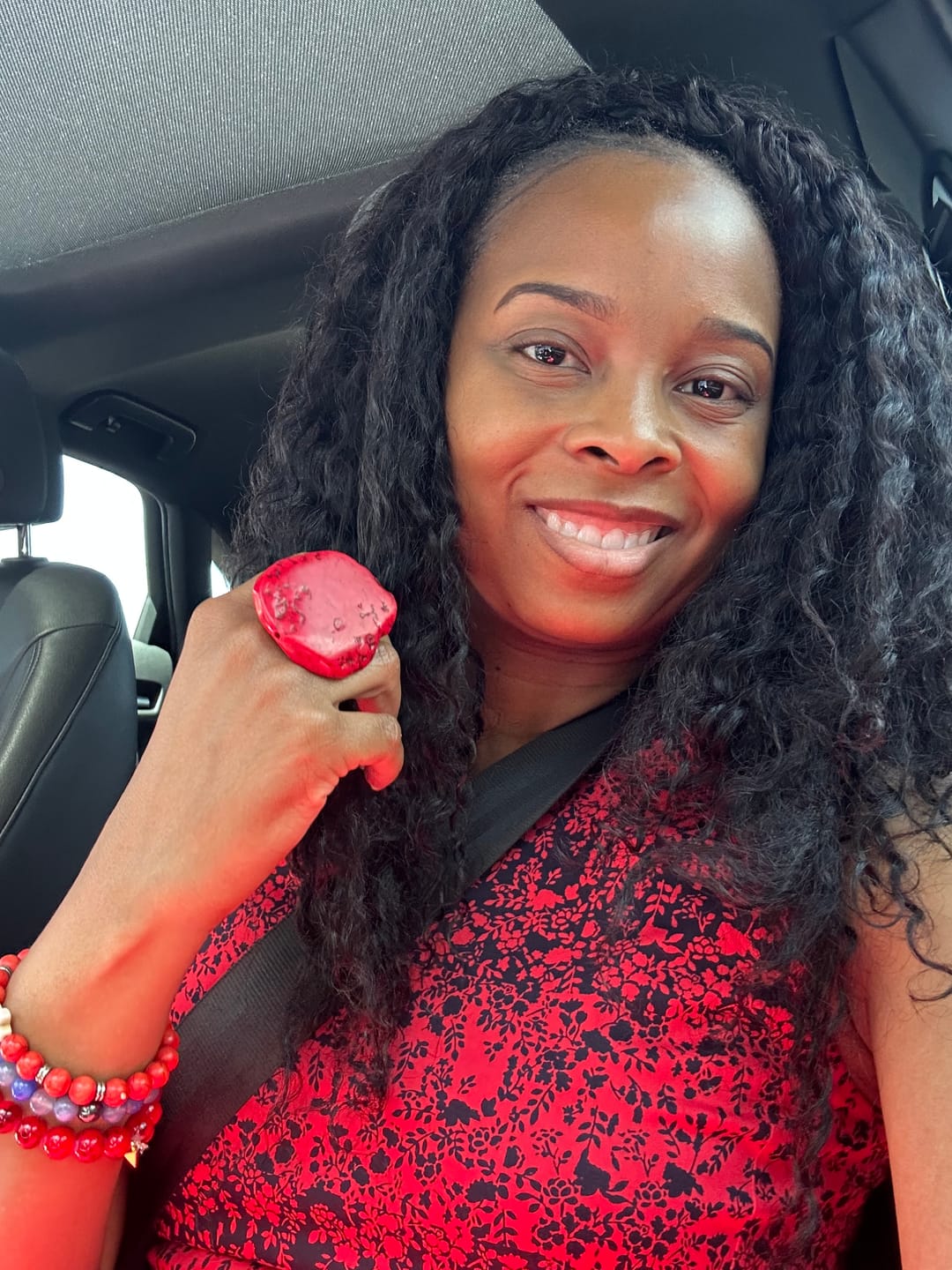 Customer photo review of Variscite Stone Rings - 8 Colors