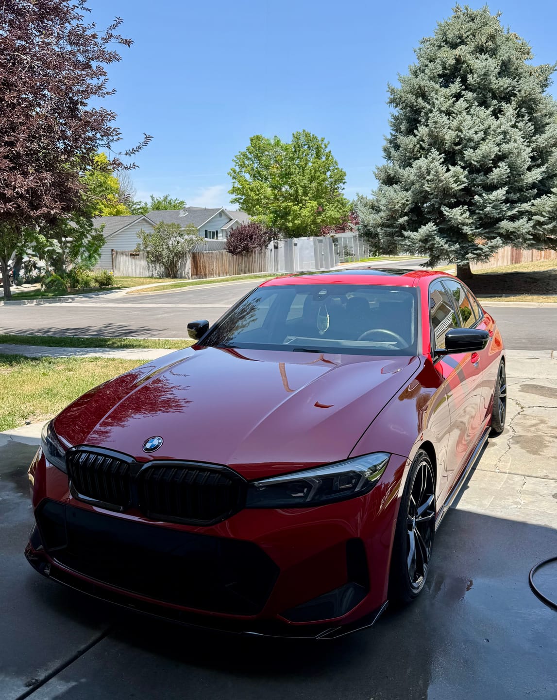Customer photo review of For 2023-2024 BMW 3 Series G20 LCI Gloss Black Front Bumper Lip Spoiler