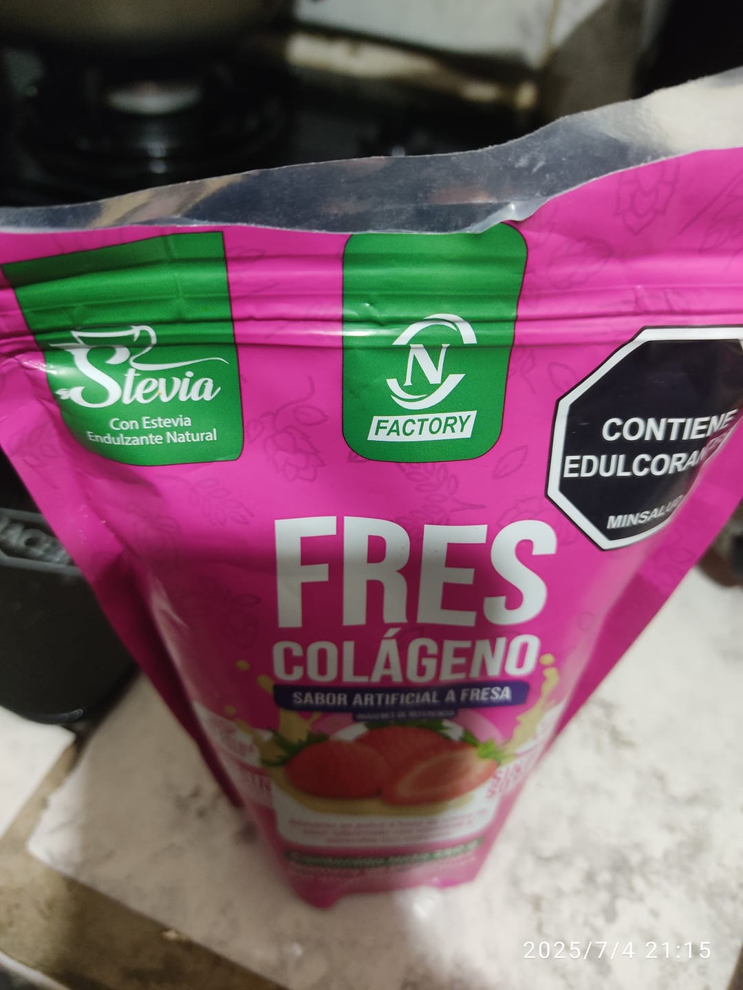 Customer photo review of Frescolágeno Fresa - Nutrition Factory