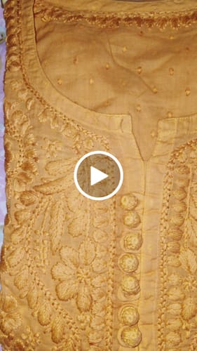 Customer video review of Nazakat Rust Cotton Kurta
