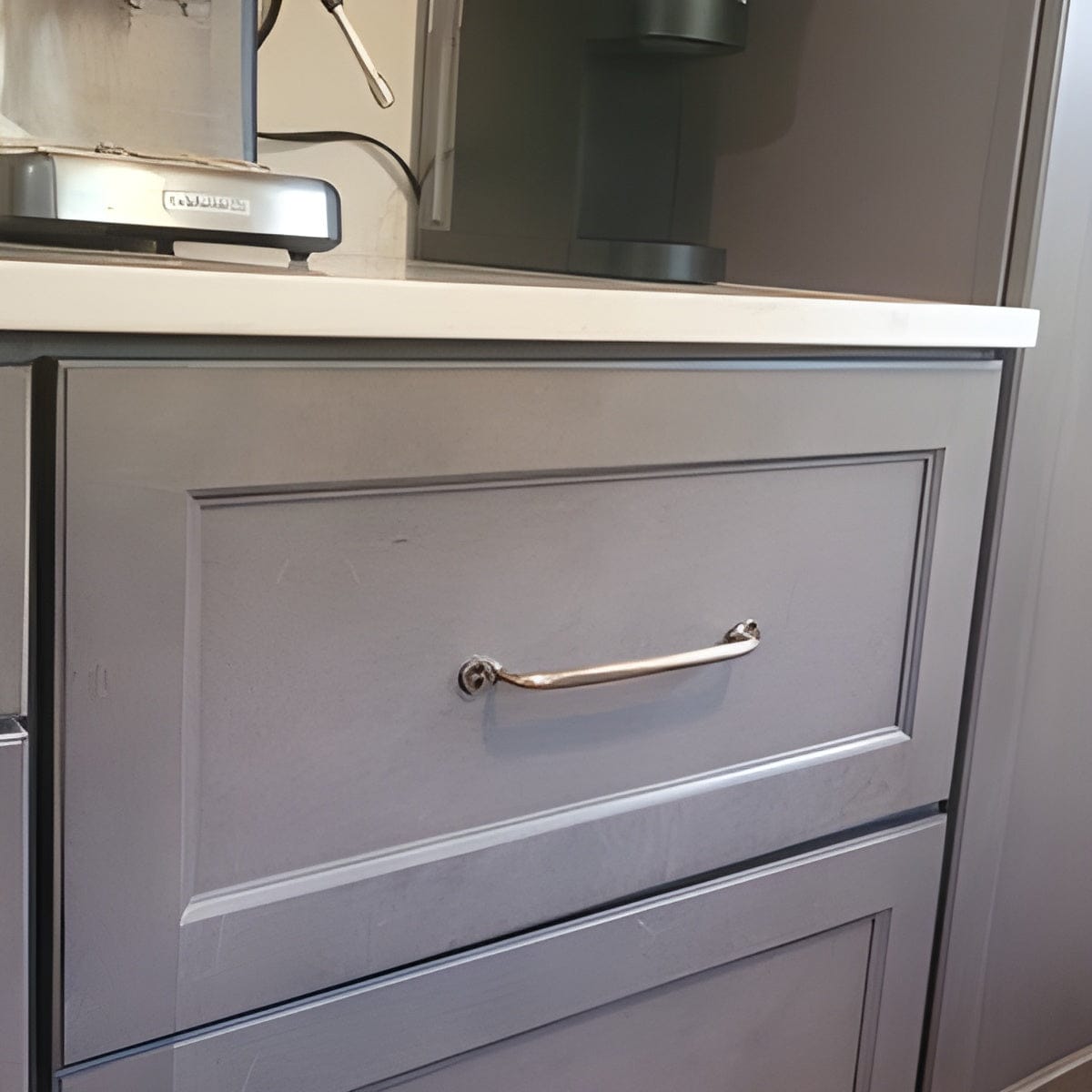 Customer photo review of Serene Cabinet Pulls - Antique Brass