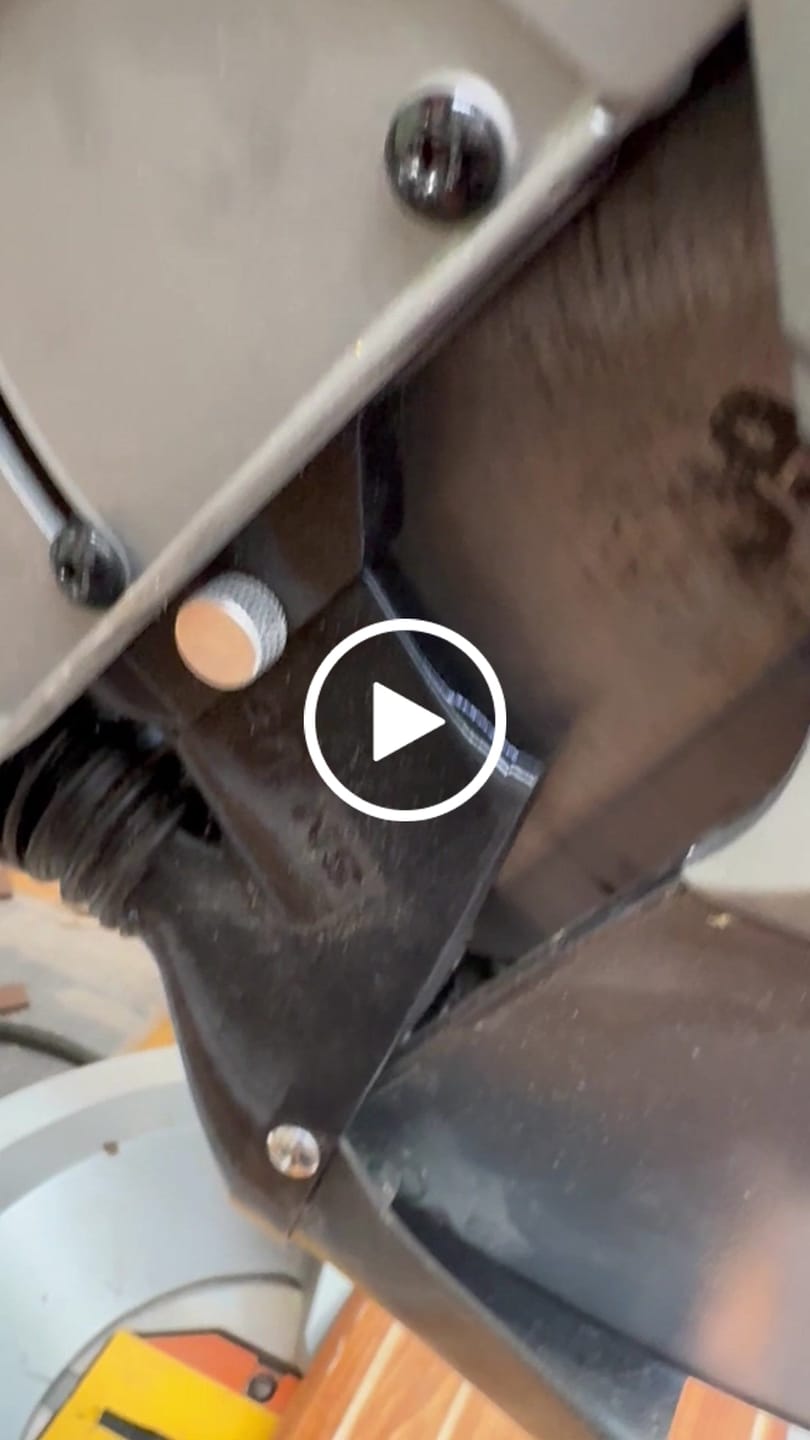 Customer video review of Ridgid 12" Sliding Miter Saw Dust Collection Chute (R4222)