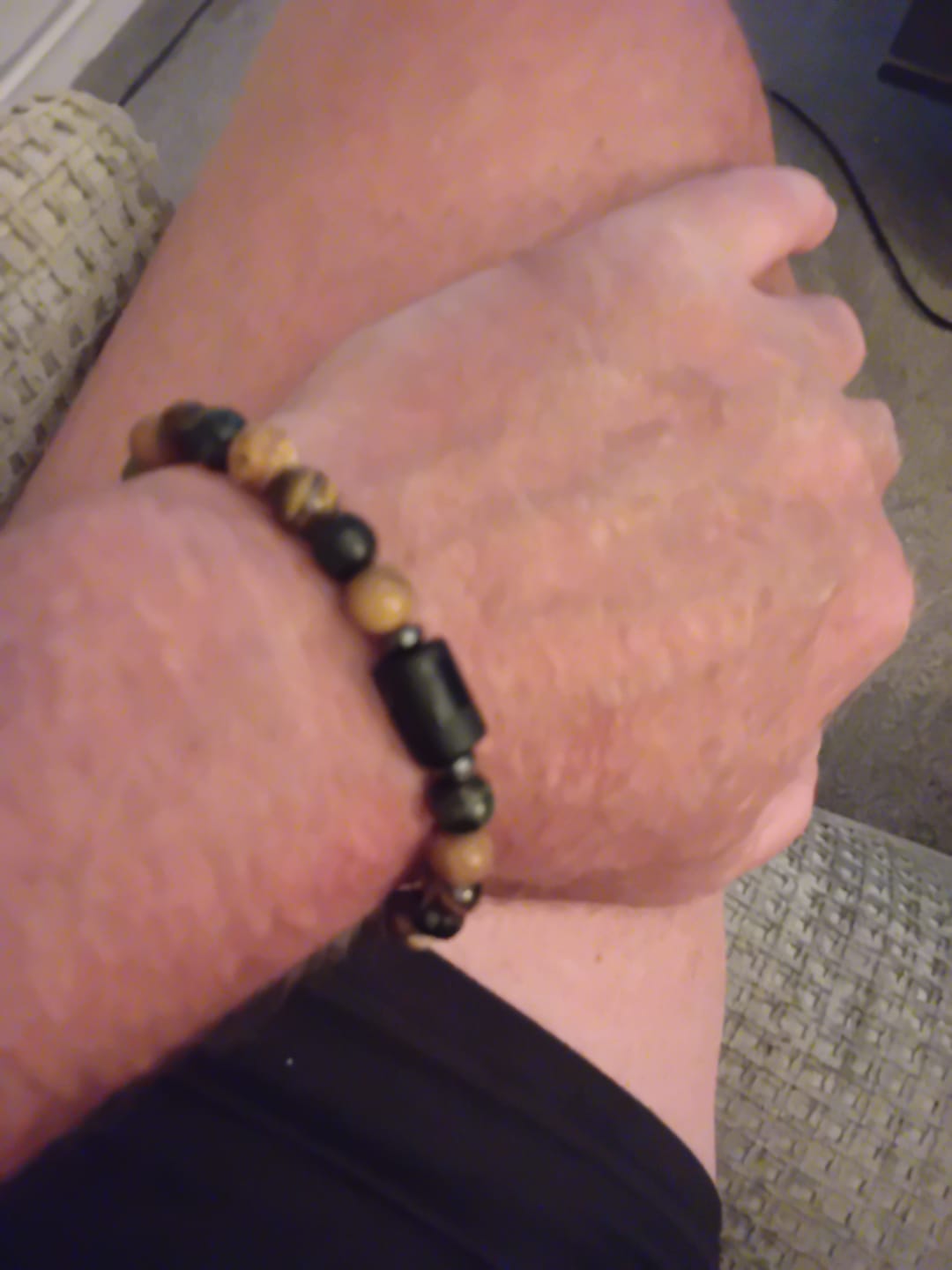 Customer photo review of Natural Mixed Gemstones 12 Zodiac Signs Bracelet
