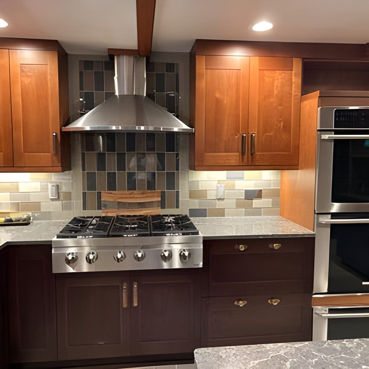 Customer photo review of Brass Round Drawer Pulls with Backplate - Antique Brass
