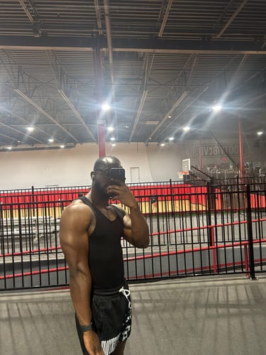 Customer photo review of Premium Ultra-Soft Cotton Fitted Tank 3 Pack