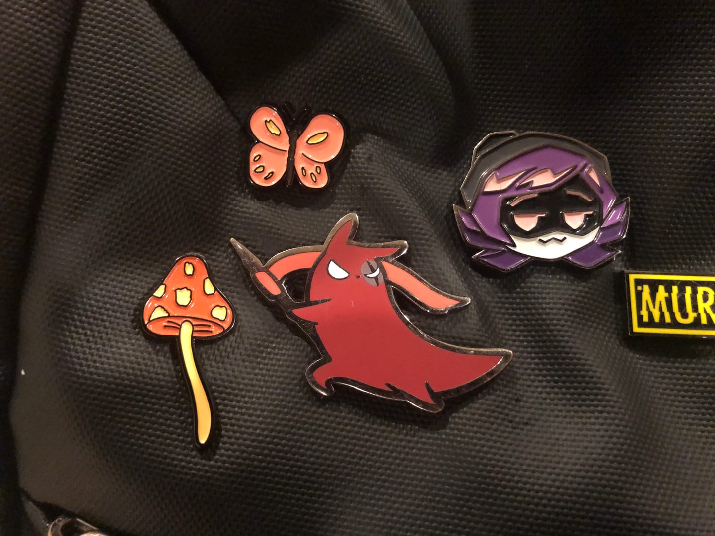 Customer photo review of Rain World - Artificer Slugcat Pin