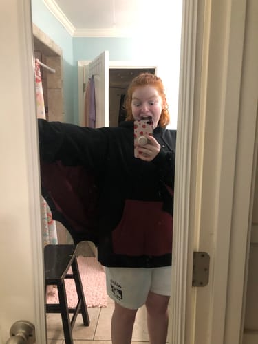 Customer photo review of Bat Wing Hoodie
