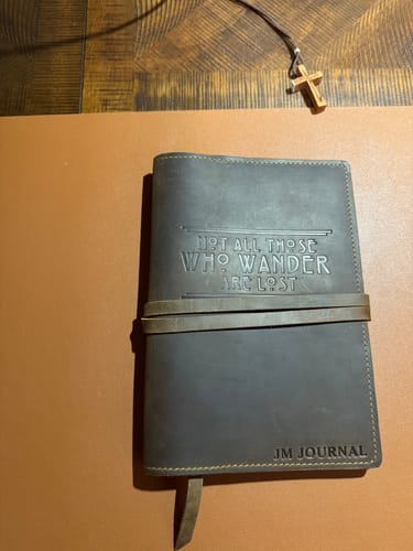 Customer photo review of Leather Journal