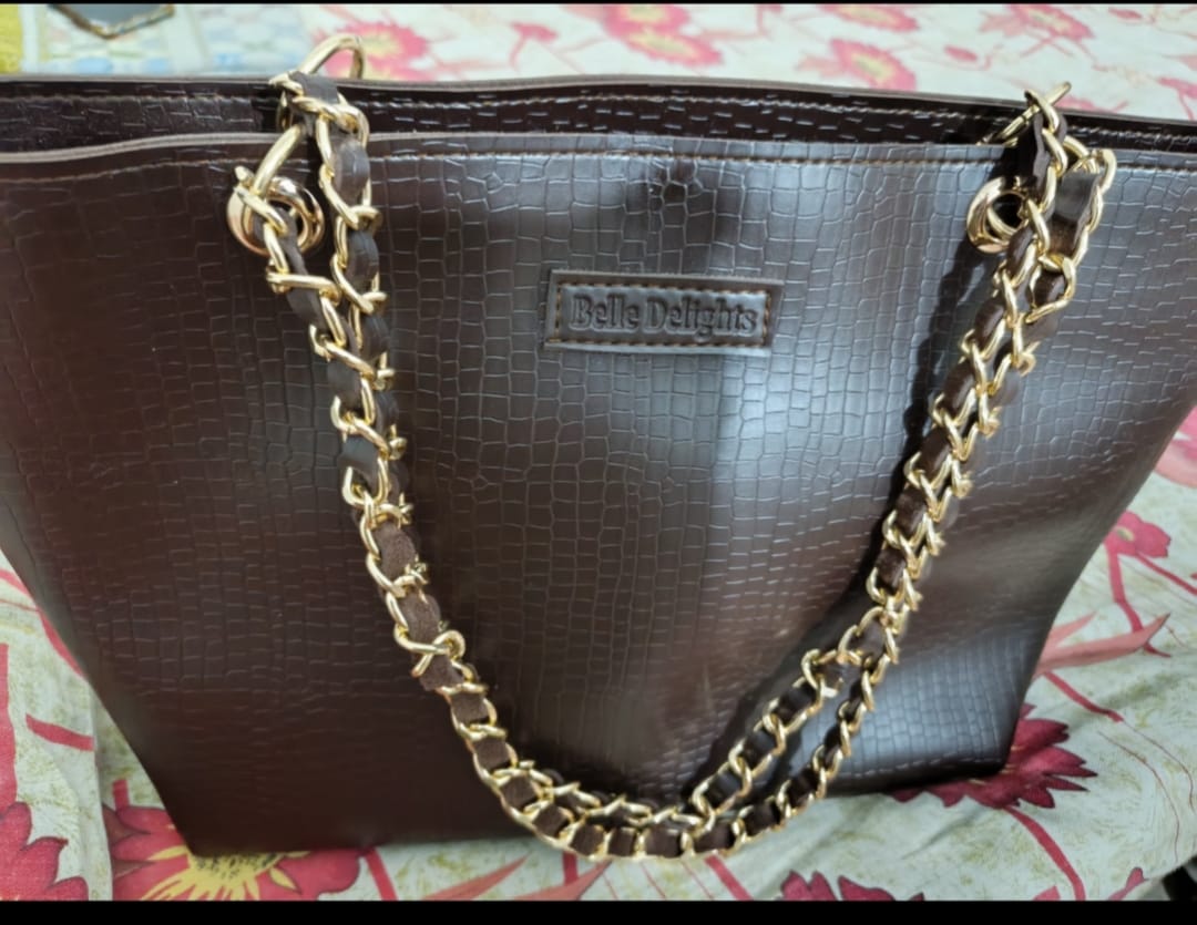 Customer photo review of Brown New Wave Tote Bag