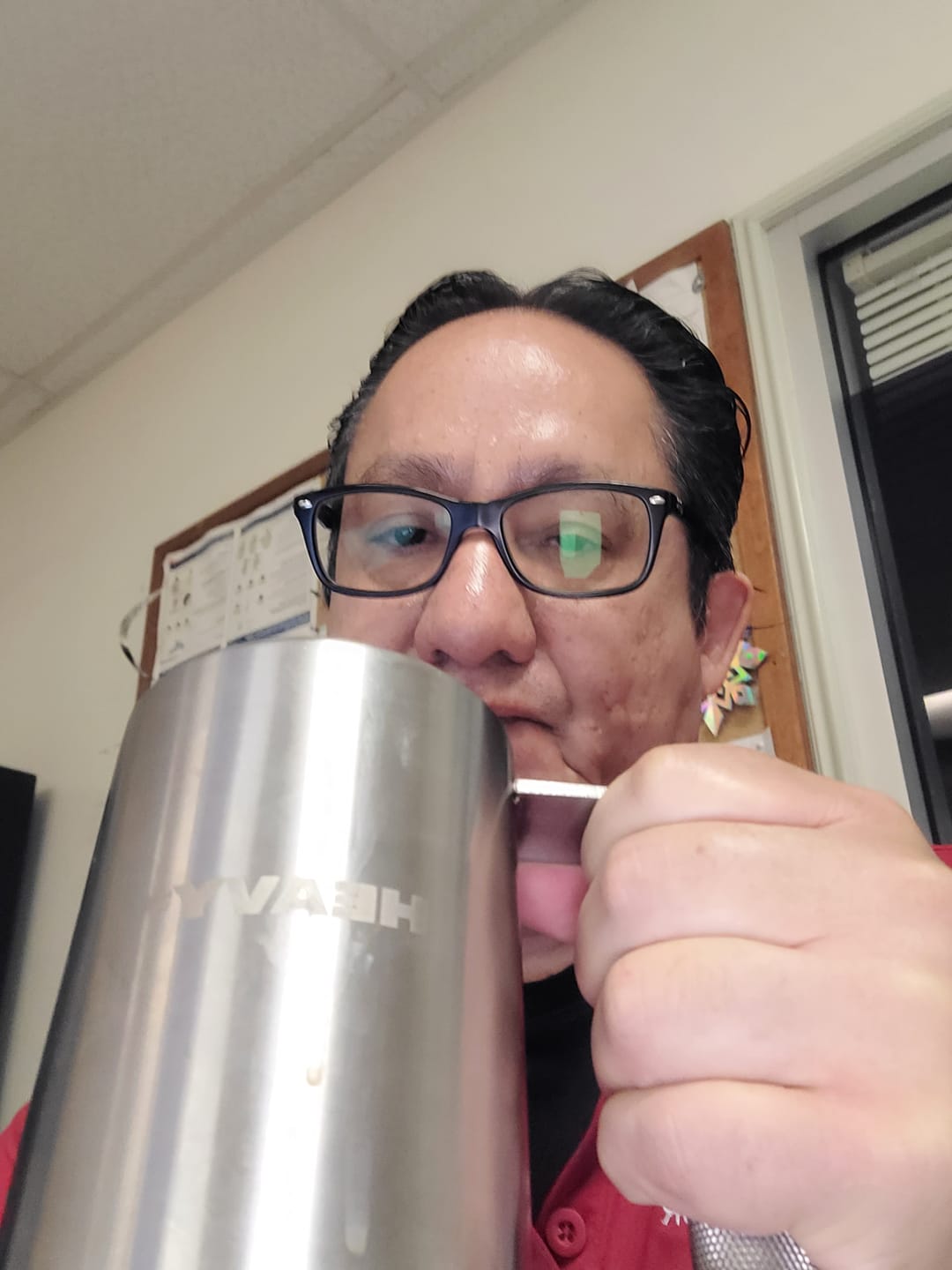 Customer photo review of 5lb HEAVY* Mug | Stainless Steel Weighted Mug
