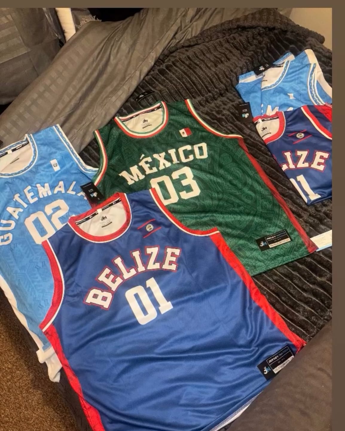 Customer photo review of Mexico Heritage Custom Basketball Jersey