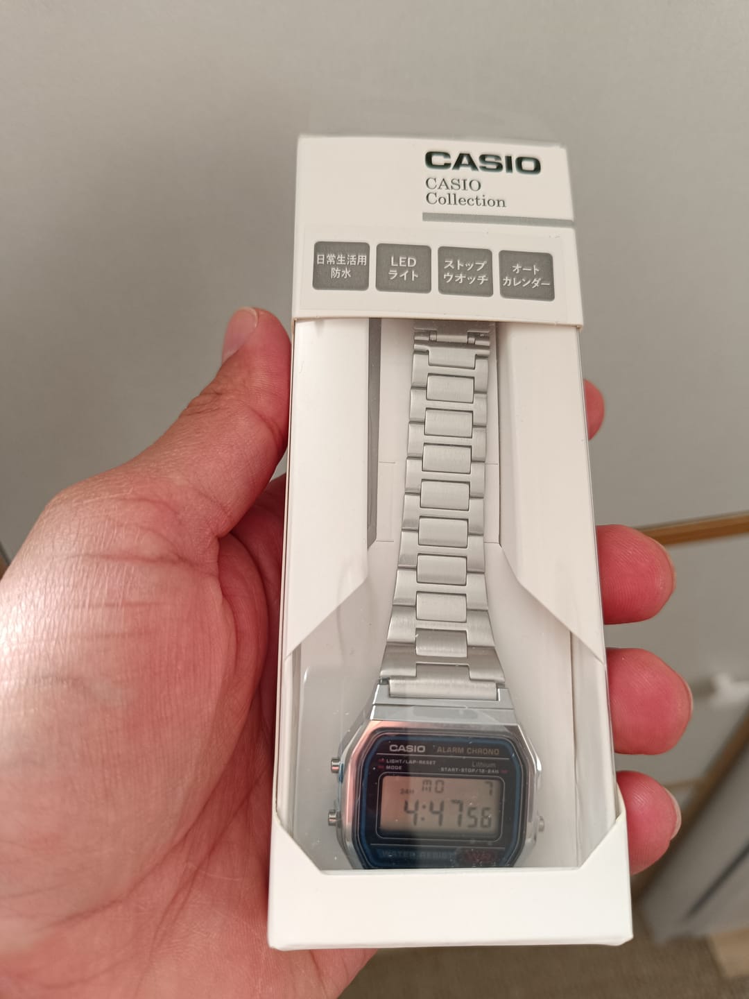 Customer photo review of Reloj Casio Vintage A158WA-1JH Azul/Plateado JDM