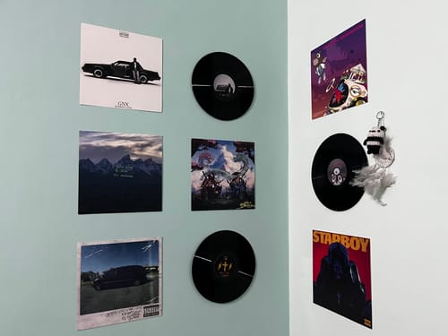Customer photo review of CUSTOM VINYL RECORDS - WALL DECOR