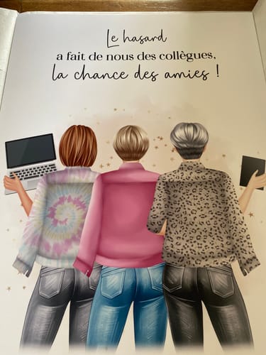 Customer photo review of Affiche Personnalisée - 2 à 4 Collègues