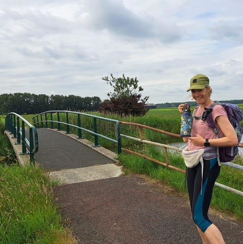 Customer photo review of Lets Wander™ World Explorer Water Bottle + Sticker Set