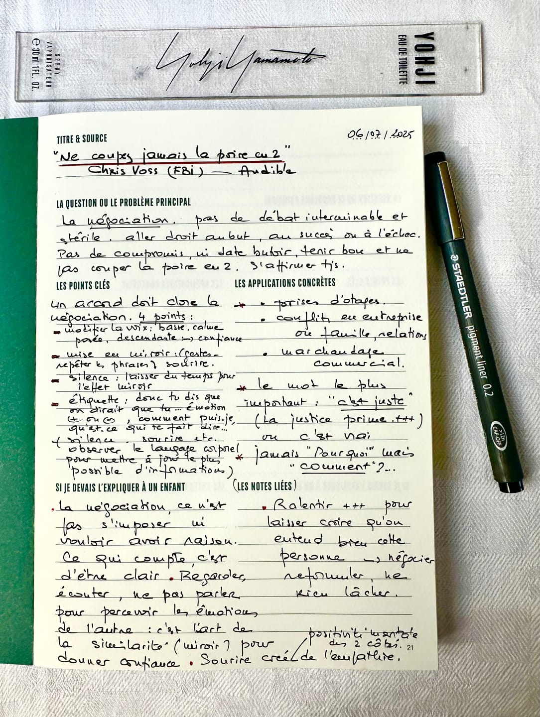 Customer photo review of Carnet de la Curiosité