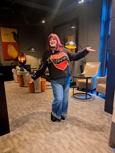 Customer photo review of The Young Hearts Jumper