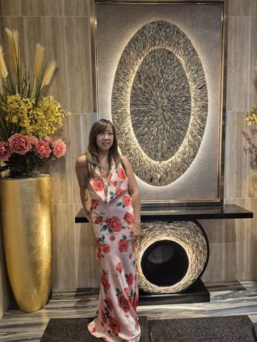 Jennifer C. review of Presley Satin Gown by Sau Lee - RENTAL image 1 out of 1