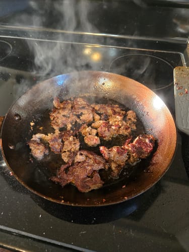 Customer photo review of De Buyer PRO Mineral B Carbon Frying Pan