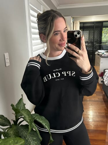 Customer photo review of 'SPP CLUB' Crew Neck Jumper - Black
